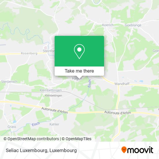 Seliac Luxembourg map