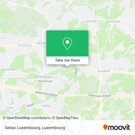 Seliac Luxembourg map