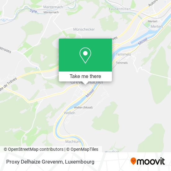 Proxy Delhaize Grevenm map