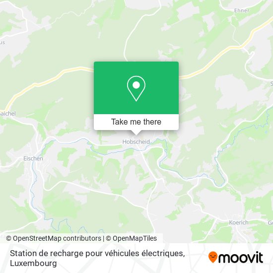 Station de recharge pour véhicules électriques map