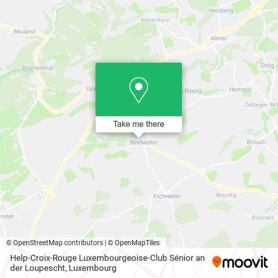 Help-Croix-Rouge Luxembourgeoise-Club Sénior an der Loupescht map