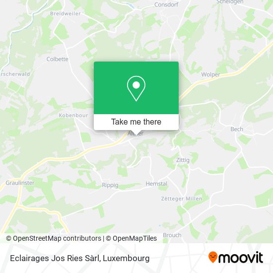 Eclairages Jos Ries Sàrl map