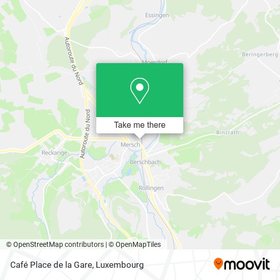 Café Place de la Gare map