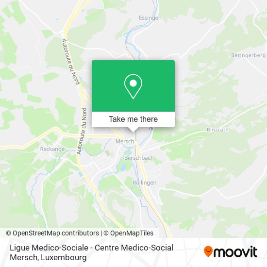 Ligue Medico-Sociale - Centre Medico-Social Mersch map