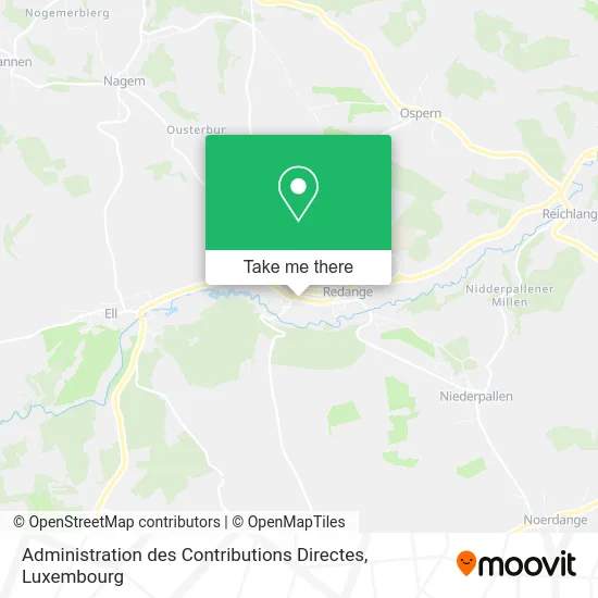 Administration des Contributions Directes map