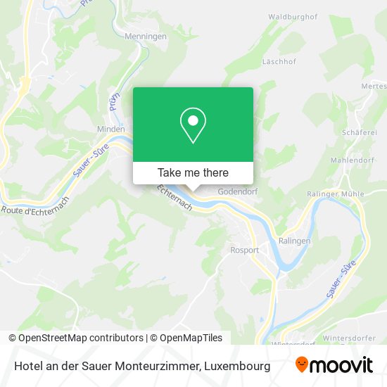 Hotel an der Sauer Monteurzimmer map