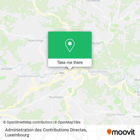 Administration des Contributions Directes map