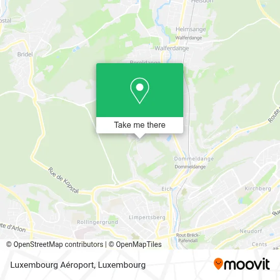 Luxembourg Aéroport map