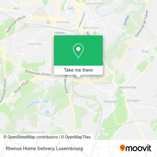 Rhenus Home Delivery map