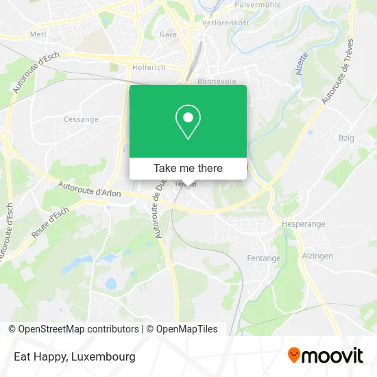 Eat Happy map