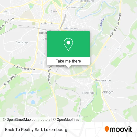 Back To Reality Sarl map