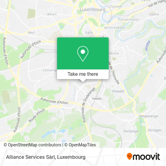 Alliance Services Sàrl map