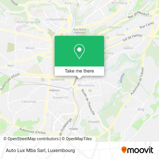 Auto Lux Mba Sarl map
