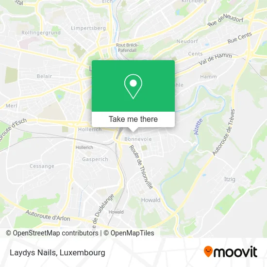Laydys Nails map
