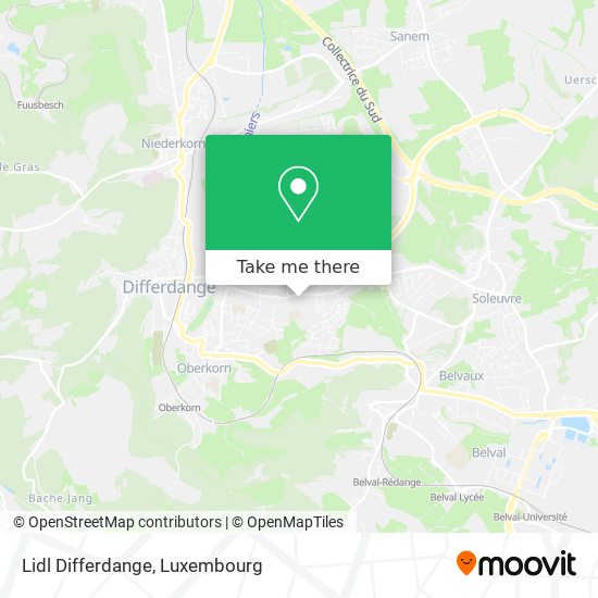 Lidl Differdange map