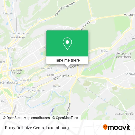 Proxy Delhaize Cents map