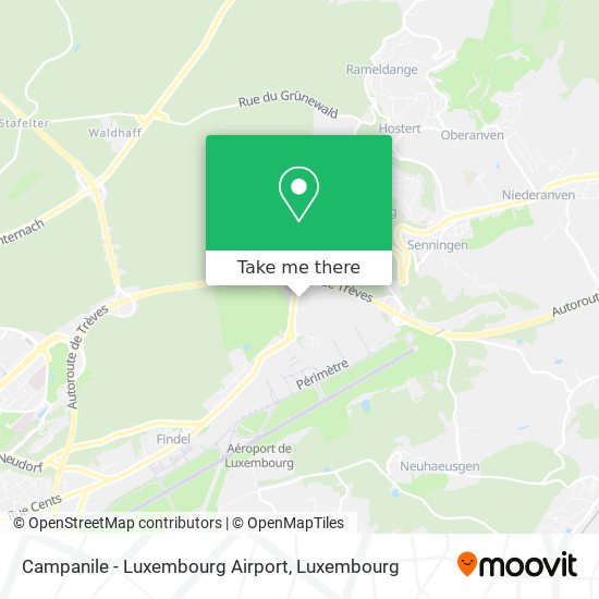 Campanile - Luxembourg Airport map