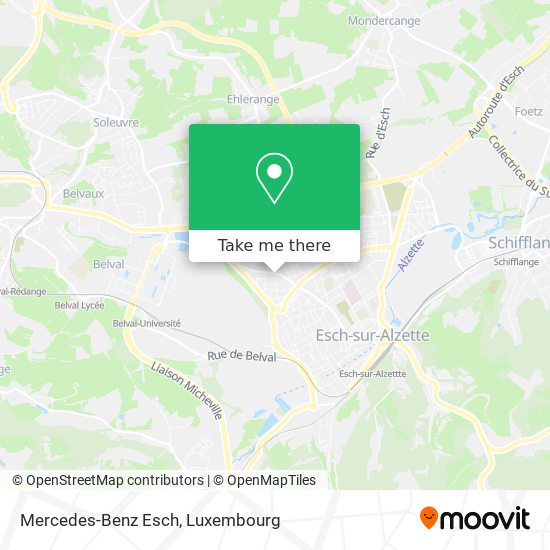 Mercedes-Benz Esch map