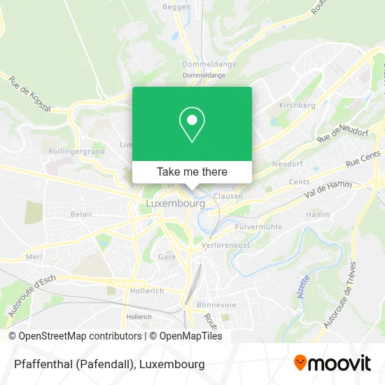 Pfaffenthal (Pafendall) map