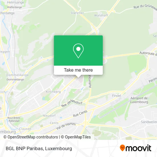 BGL BNP Paribas map