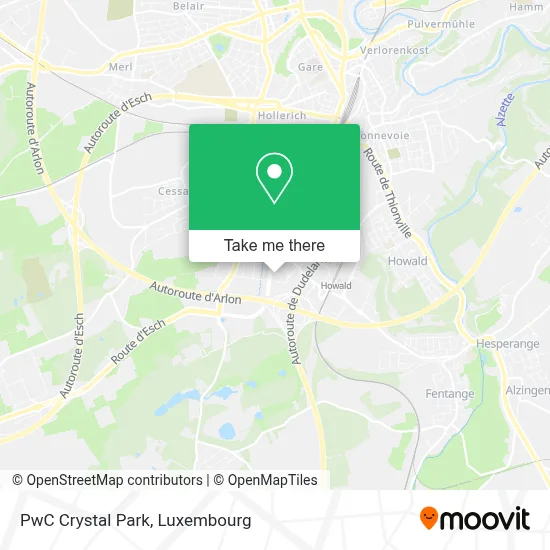 PwC Crystal Park map