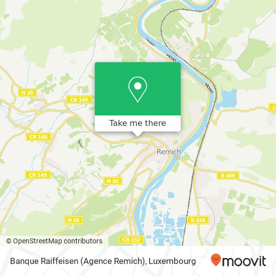 Banque Raiffeisen (Agence Remich) map