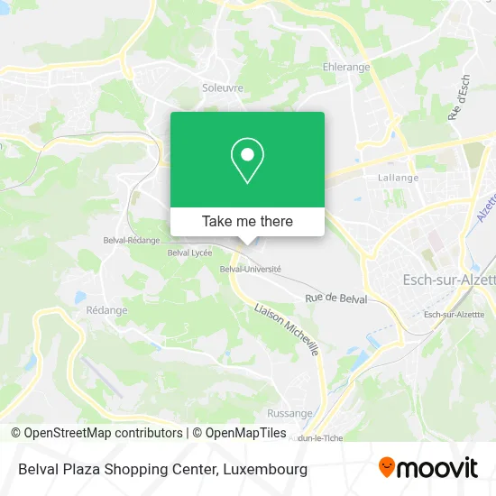 Belval Plaza Shopping Center map