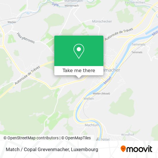 Match / Copal Grevenmacher map