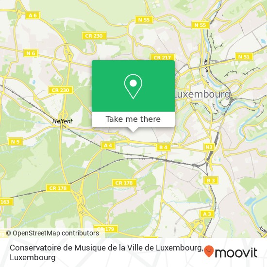 Conservatoire de Musique de la Ville de Luxembourg map