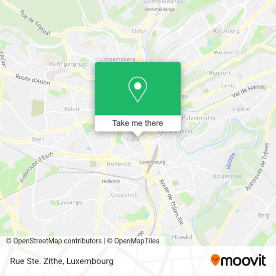 Rue Ste. Zithe map