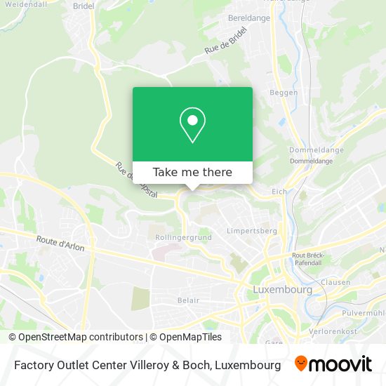 Factory Outlet Center Villeroy & Boch Karte