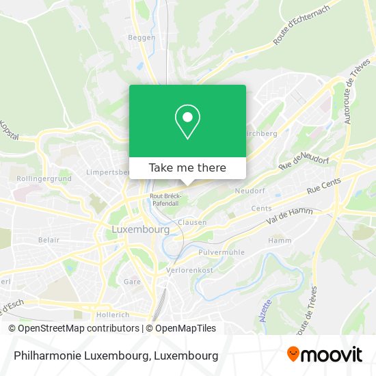 Philharmonie Luxembourg map