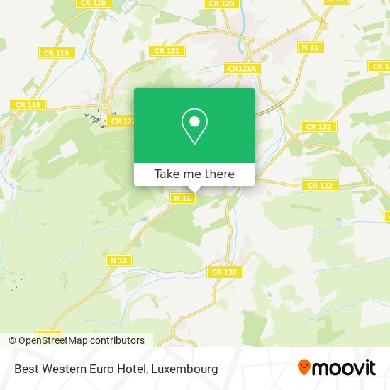 Best Western Euro Hotel Karte
