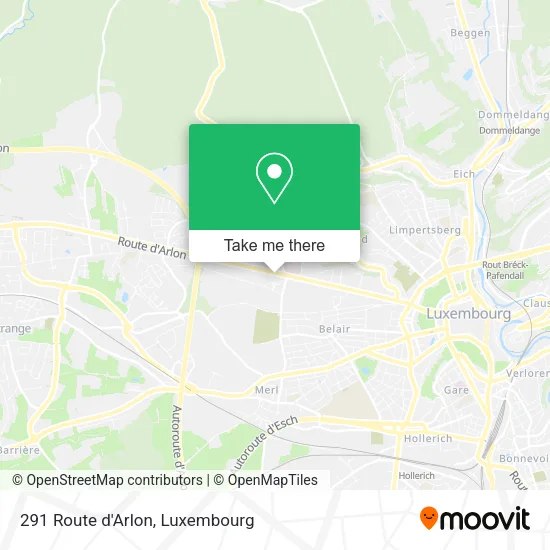 291 Route d'Arlon map