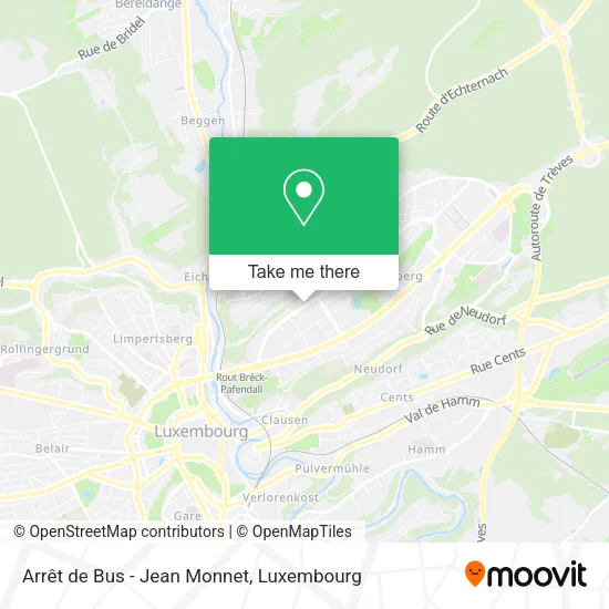 Arrêt de Bus - Jean Monnet map