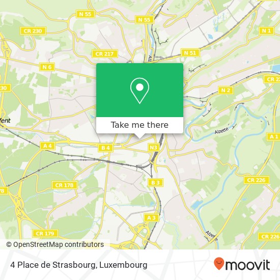 4 Place de Strasbourg map