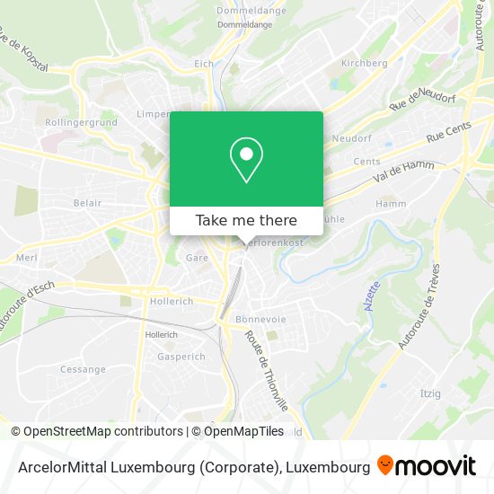 ArcelorMittal Luxembourg (Corporate) map
