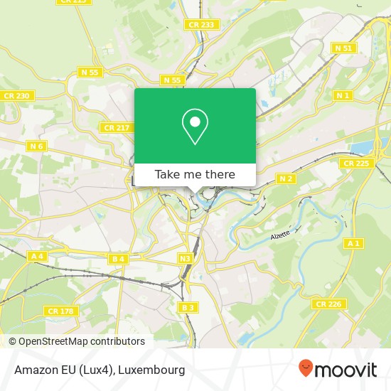 Amazon EU (Lux4) map