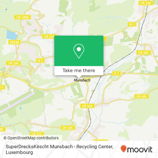 SuperDrecksKëscht Munsbach - Recycling Center map