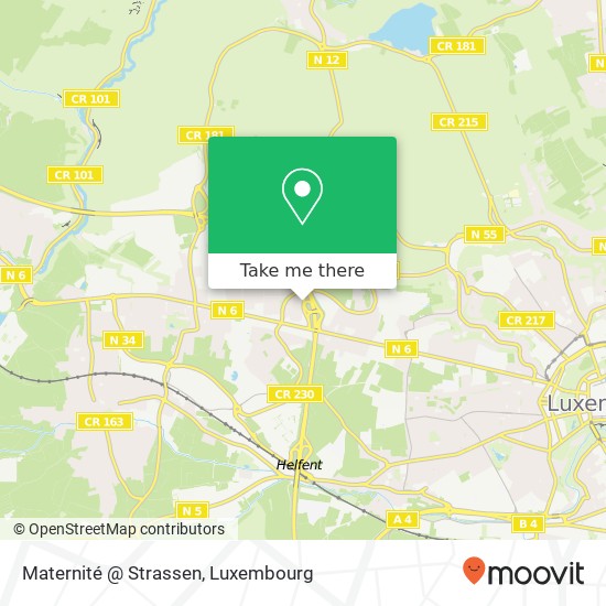 Maternité @ Strassen map