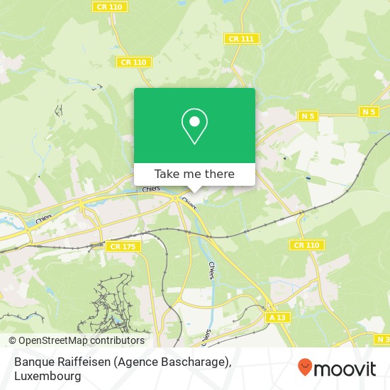 Banque Raiffeisen (Agence Bascharage) Karte