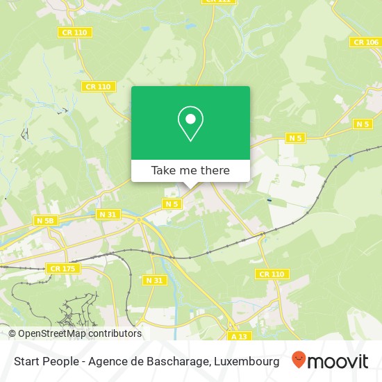 Start People - Agence de Bascharage map