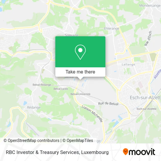 RBC Investor & Treasury Services map