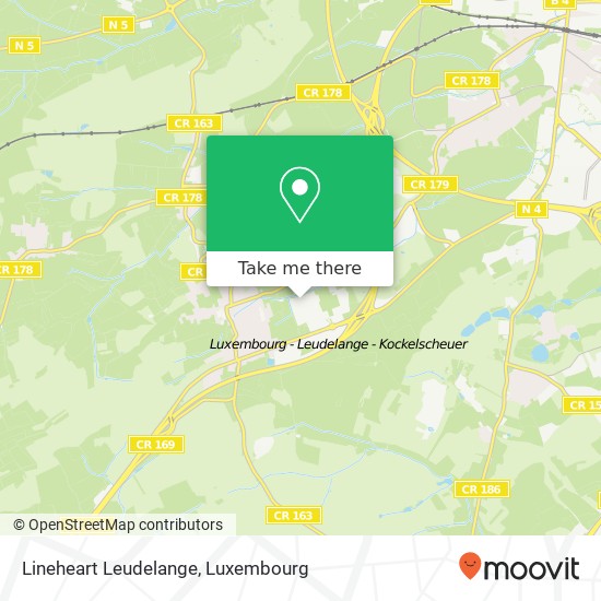 Lineheart Leudelange map