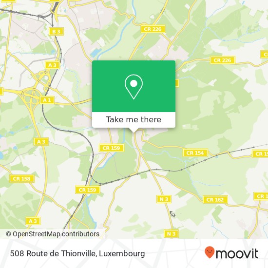 508 Route de Thionville Karte