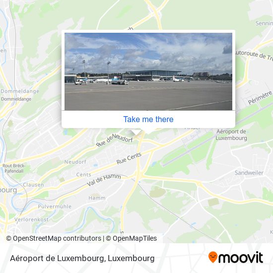 Aéroport de Luxembourg map