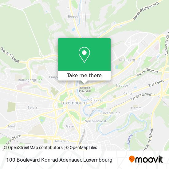 100 Boulevard Konrad Adenauer map