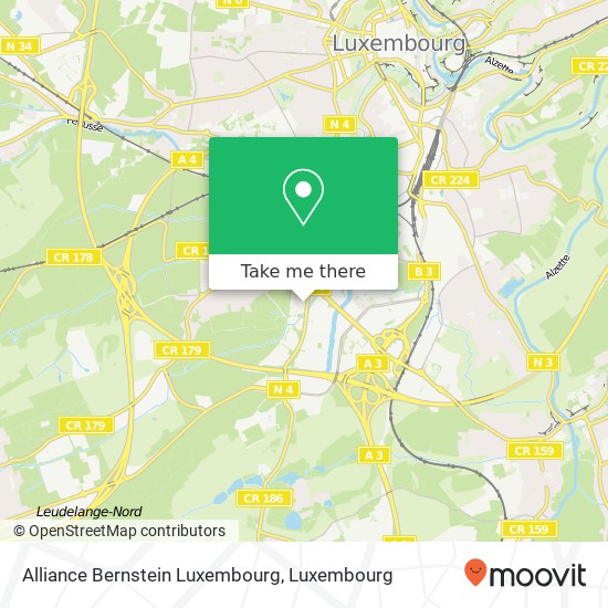 Alliance Bernstein Luxembourg Karte