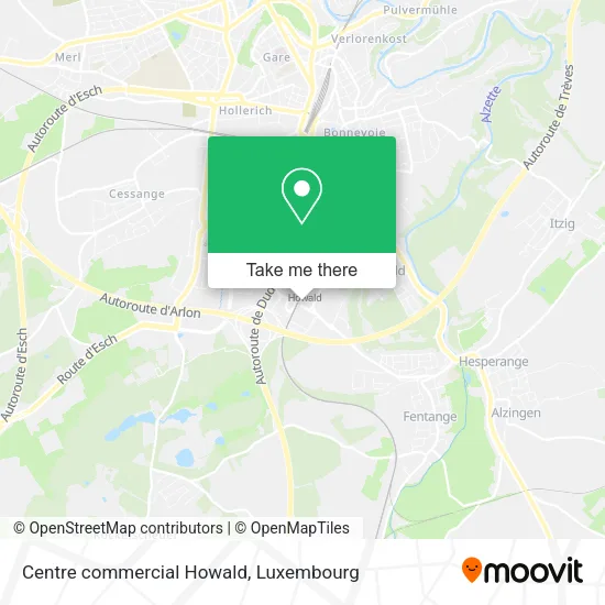 Centre commercial Howald map