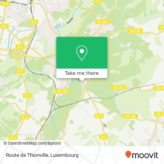 Route de Thionville Karte